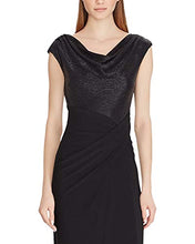 
                        
                          Muat gambar ke penampil Galeri, LAUREN RALPH LAUREN Visal Women's Mixed Media Metallic Gown Black Size 4
                        
                      