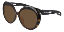 
                        
                          Load image into Gallery viewer, Sunglasses Balenciaga BB 0024 SA- 001 HAVANA/BROWN BLACK
                        
                      