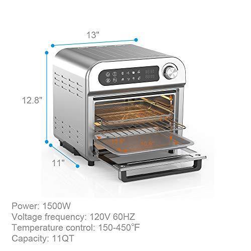 Air Fryer Toaster Oven Combo 8-in-1 Countertop Rotisserie & Dehydrator - JOY2ESpree