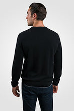 
                        
                          画像をギャラリービューアに読み込む, JENNIE LIU Men's 100% Cashmere Long Sleeve Crewneck Sweater (Medium, Black)
                        
                      