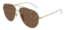 
                        
                          將圖片載入圖庫檢視器 Balenciaga BB0013S Sunglasses 005 Gold/Brown Mirror Lens 59 mm
                        
                      