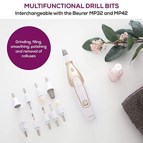 Beurer 14-piece Professional Manicure & Pedicure Nail Drill Kit, Cordless