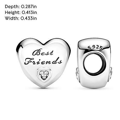 Pandora Jewelry Friendship Heart Cubic Zirconia Charm in Sterling Silver - JOY2ESpree