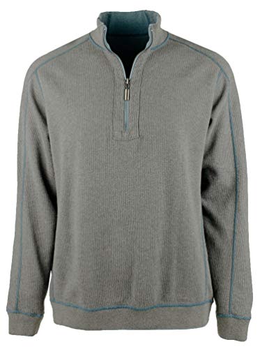 Men's Big and Tall Flipsider Half-Zip Reversible Sweatshirt
