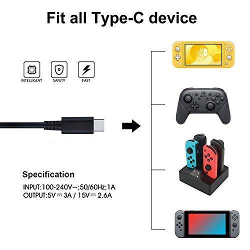 pdobq Switch Charger for Nintendo Switch and Switch Lite Charger - JOY2ESpree