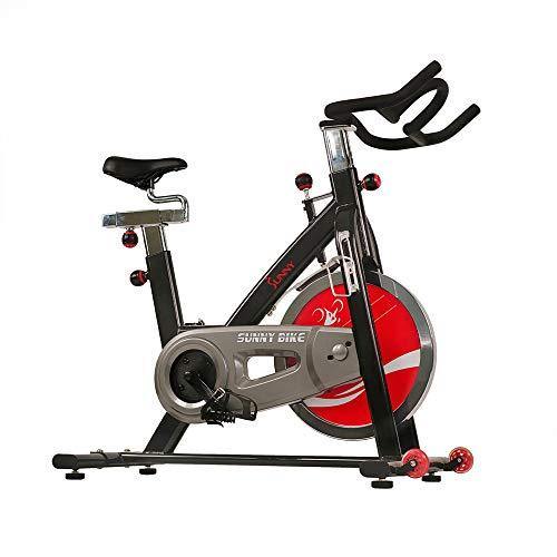 Sunny Health & Fitness Indoor Cycling Exercise Bike with Heavy 49 LB Chrome Flywheel - SF-B1002/C - JOY2ESpree