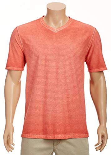 Tommy Bahama Cirrus Coast V-Neck Short Sleeve Mango Tango MD