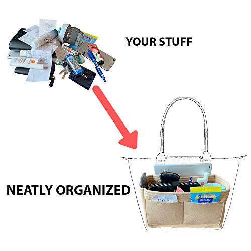 KOELLECO Purse Organizer Insert, Handbag Organizer Insert Purse Insert Organizer