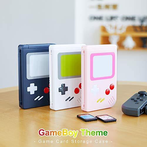 LeyuSmart Game Card Case for Nintendo Switch Games,10 Slot Card & MircoSD Card Storage Holder, Small Size Slim and Portable (White) - JOY2ESpree