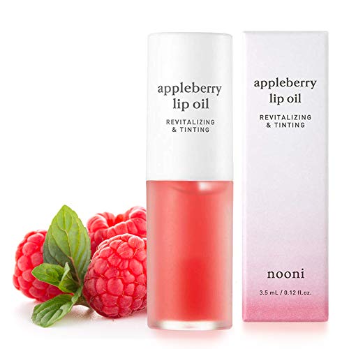 NOONI Appleberry Lip Oil | Korean Lip Oil To Soothe Dry Lips | Skincare, Vegan, Cruelty-free, PETA Certified, Paraben-free, Mineral-Oil free