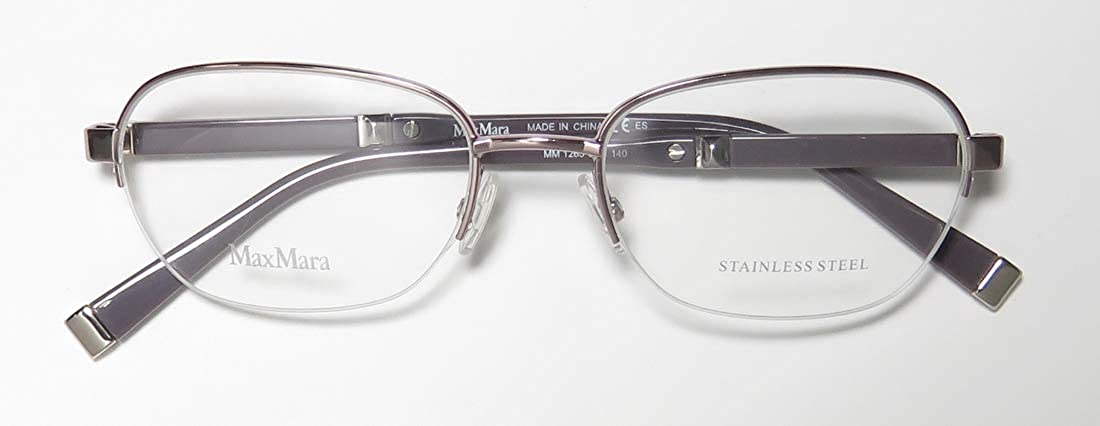 Max Mara 1265 Womens/Ladies Designer Half-rim Spring Hinges Premium Quality Gorgeous Eyeglasses/Glasses