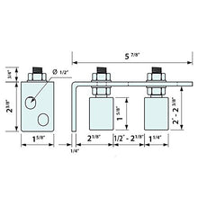 
                        
                          गैलरी व्यूवर में इमेज लोड करें, Gate Guide Adjustable - Smooth Black Nylon Double Roller &amp; Durable Zinc Plated 90° L Wall Mounting Bracket
                        
                      