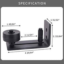
                        
                          Load image into Gallery viewer, Gamdee Sliding Barn Door Floor Guide, Black Flat Barn Door Guide for Bottom Adjustable Roller
                        
                      