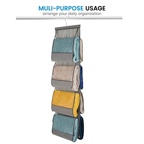 Zober Hanging Purse Organizer For Closet Clear Handbag Organizer