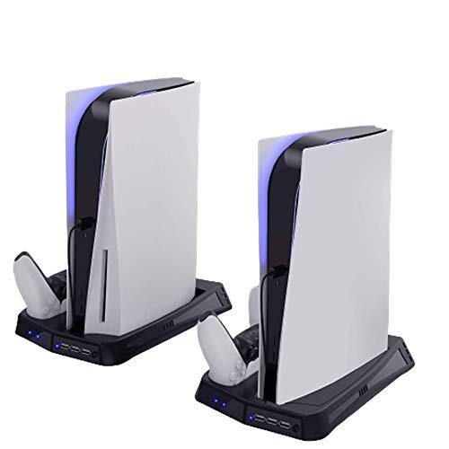 PS5 Vertical Stand with Cooling Fan, Digital Edition and PS5 UHD Edition - JOY2ESpree