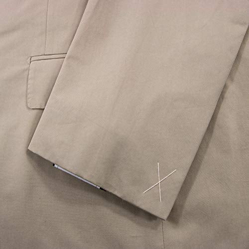 Ermenegildo Zegna Mil Easy Tan Cotton Twill Half Lined Vented Flat Front 2Btn Suit 42R