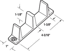 
                        
                          गैलरी व्यूवर में इमेज लोड करें, Prime-Line Products N 6563 Prime Line Universal Door Guide, 4-3/16 in L X 1 in W, Plastic, 4-3/16", White
                        
                      