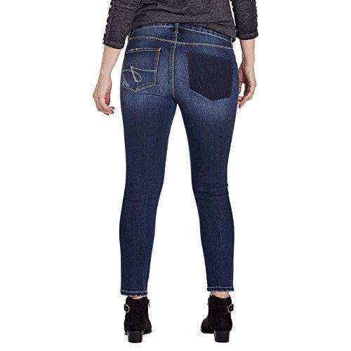Jag Jeans Women's Mera Skinny Ankle Jean with Laser Detail in Platinum Denim