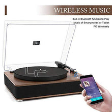 
                        
                          गैलरी व्यूवर में इमेज लोड करें, LP&amp;NO.1 Record Player, Classic Bluetooth Turntable with USB Recording - JOY2ESpree
                        
                      