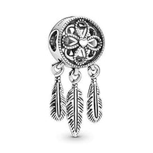 
                        
                          Load image into Gallery viewer, Pandora Jewelry Spiritual Dreamcatcher Sterling Silver Charm - JOY2ESpree
                        
                      