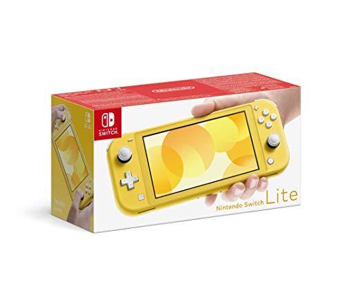 Nintendo Switch Lite Console 32GB System, Built in Control Pad, Yellow - UK Version - JOY2ESpree