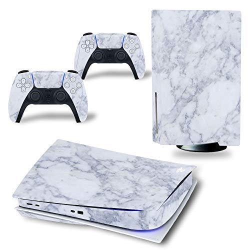 PS5 Skin Stickers Decal Full Body Vinyl Cover for Playstation 5 Console and Controllers (Disk Edition, Marble) - JOY2ESpree