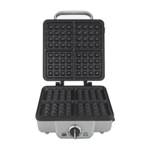 Cuisinart WAF-300P1 4-Slice Belgian Waffle Maker with Pancake Plates, Heavy Duty Small Brush, and 8-Inch Nylon Tongs Bundle (3 Items) - JOY2ESpree