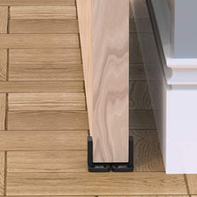 
                        
                          Load image into Gallery viewer, Sliding Barn Door Floor Guides - Black Closet Door Guides (4 Pack) by Island Hardware
                        
                      