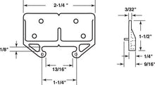 
                        
                          Load image into Gallery viewer, Prime-Line Products R 7130 Drawer Track Guides and Glides,(Pack of 2)
                        
                      