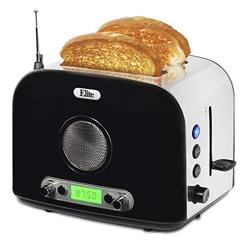 Maxi-Matic ERT-6067 Long Cool Touch 4-Slice Toaster Extra Wide 1.25" Slots for Bagels Waffles, 2, White - JOY2ESpree