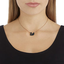 
                        
                          將圖片載入圖庫檢視器 SWAROVSKI Women's Iconic Swan Jewelry Collection, Rose Gold Tone Finish, Black Crystals - JOY2ESpree
                        
                      