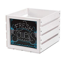 
                        
                          Muat gambar ke penampil Galeri, Chalkboard Vinyl Record Storage Crate (Snow White) - JOY2ESpree
                        
                      