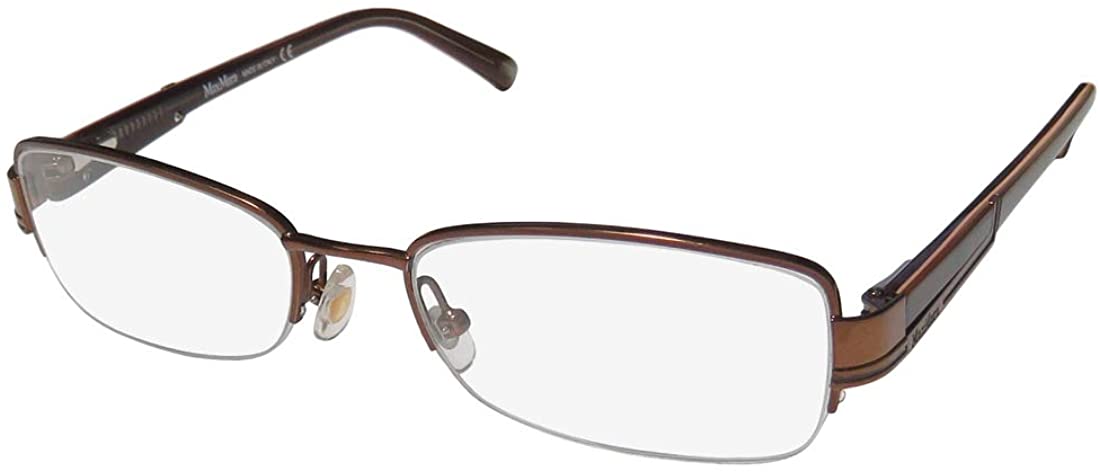 Max Mara 1085 Womens/Ladies Designer Half-rim Spring Hinges Brand Exclusive Collectible Eyeglasses/Eyewear