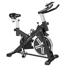 
                        
                          गैलरी व्यूवर में इमेज लोड करें, HOMEFITER Indoor Cycling Bike Exercise Bike Stationary Fitness Workout Bikes with Comfortable Seat Cushion LCD Monitor, Silent Smooth- Solid Black - JOY2ESpree
                        
                      