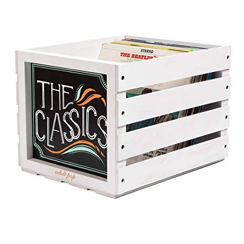 Chalkboard Vinyl Record Storage Crate (Snow White) - JOY2ESpree