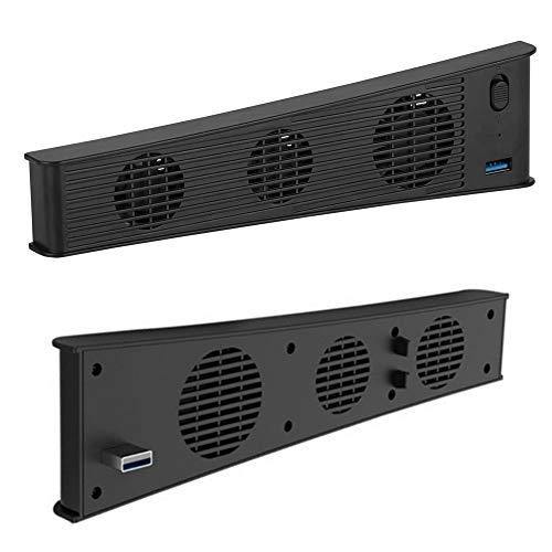 PS5 Cooling Fan, FANPL Cooling Station for Sony Playstation 5 Digital Edition & Ultra HD Console with 3 Cooling Fans and USB Port - JOY2ESpree