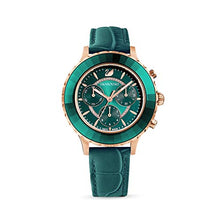 
                        
                          Load image into Gallery viewer, SWAROVSKI Women's Octea Lux Chrono Crystal Watch Collection, Leather Strap - JOY2ESpree
                        
                      