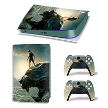 
                        
                          Load image into Gallery viewer, Mmoptop PS5 Skin for Playstation 5 Disc Version Console and Controller Vinyl Cover Skins Wrap - Black Pan-Ther - JOY2ESpree
                        
                      