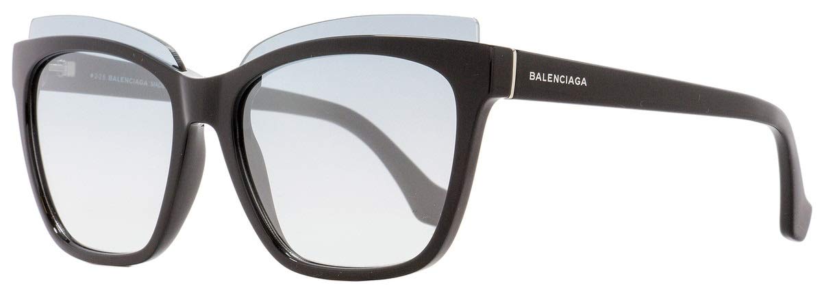 SUNGLASSES shiny black Frame w/ smoke mirror Lens