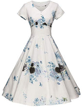 
                        
                          Load image into Gallery viewer, GownTown Women's 1950's Vintage Rockabilly Swing Stretchy Dress
                        
                      