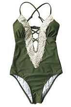 
                        
                          Muat gambar ke penampil Galeri, CUPSHE Fashion Women's Ladies Vintage Lace Bikini Sets Beach Swimwear Bathing Suit
                        
                      