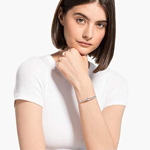 SWAROVSKI Women's Twist Rows Bracelet Collection, Rhodium Finish, Clear Crystals - JOY2ESpree