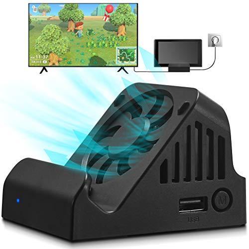 Switch Dock, TV Projection Charging Dock for Switch, Cooling Fan Compact 4K HDMI Adapter - JOY2ESpree