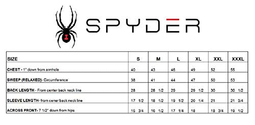 Spyder Men's Hydro Stretch Swim T-Shirt - Quick Dry Short Sleeve Rash Guard Tee