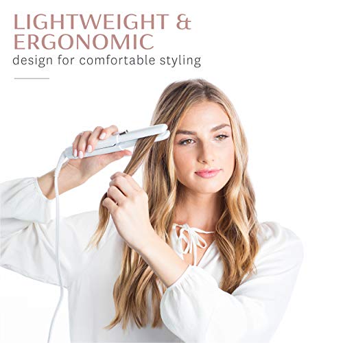 T3 - SinglePass Compact Styling Iron (White & Rose Gold)