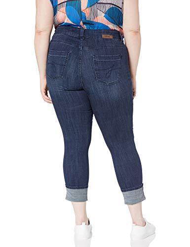 Jag Jeans Women's Plus Size Maddie Skinny Cuff in Crosshatch Denim