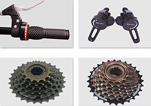 XSLY 2020 New 26 Inch Road Mountain Bike Curved Handle Cycling 24 Speed Disc Brakes Front and Rear Bicycles