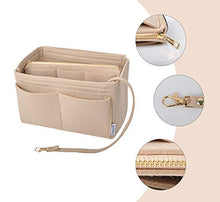 
                        
                          將圖片載入圖庫檢視器 Vercord Felt Organizer Insert for Purse Handbag Tote Bag in Bag Inside Shaper Divider Neo Beige Small
                        
                      