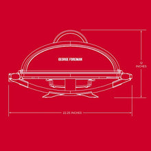 
                        
                          गैलरी व्यूवर में इमेज लोड करें, George Foreman 12-Serving Indoor/Outdoor Rectangular Electric Grill, Red, GFO201R - JOY2ESpree
                        
                      