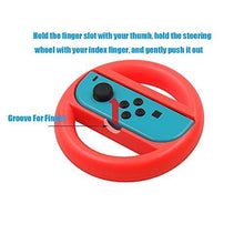 
                        
                          Load image into Gallery viewer, 2 Pack Racing Steering Wheel Games Steering Wheels, Compatible for Nintendo Switch Joy Con Mario Kart - JOY2ESpree
                        
                      
